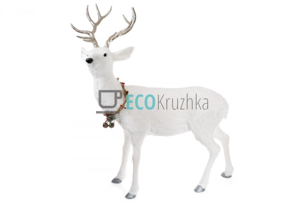 Декоративна фігура Олень 120 см білий (815-104) Декоративна фігура Олень 120 см білий (815-104)