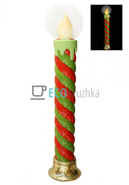 Декоративна LED свічка кручена 120 см на батарейках (838 ... Декоративна LED свічка кручена 120 см на батарейках (838 ...