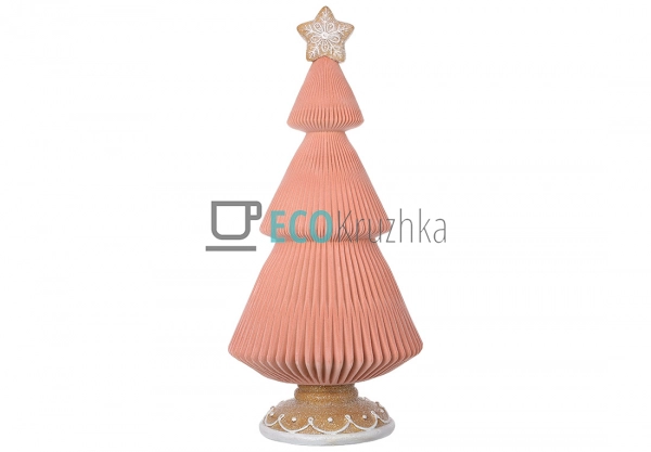 Декоративна пряниково-зефірна ялинка з флоком 20 х 20 х ... Декоративна пряниково-зефірна ялинка з флоком 20 х 20 х ...