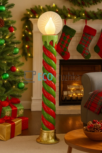 Декоративна LED свічка кручена 120 см на батарейках (838 ... Декоративна LED свічка кручена 120 см на батарейках (838 ...