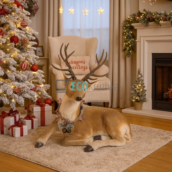 Декоративна фігура Олень 72 см коричневий (815-108) Декоративна фігура Олень 72 см коричневий (815-108)