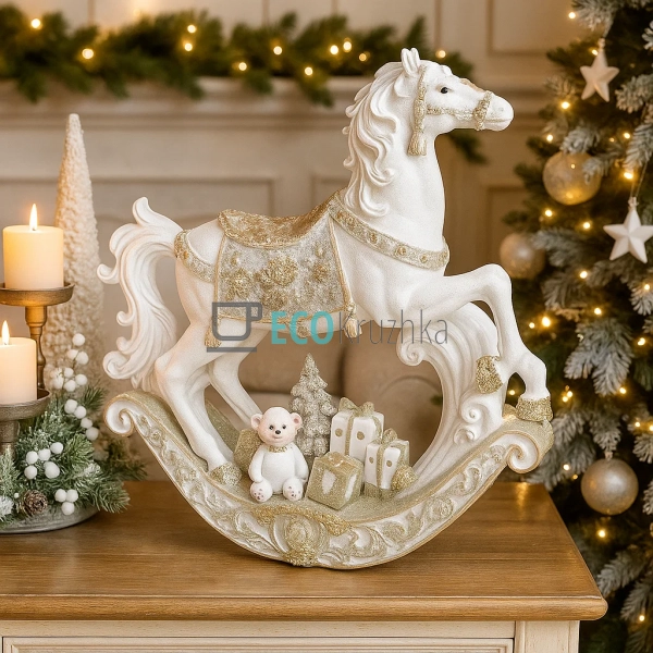 Фігура Конячка‑гойдалка з LED‑підсвіткою 40 см (838-179) Фігура Конячка‑гойдалка з LED‑підсвіткою 40 см (838-179)