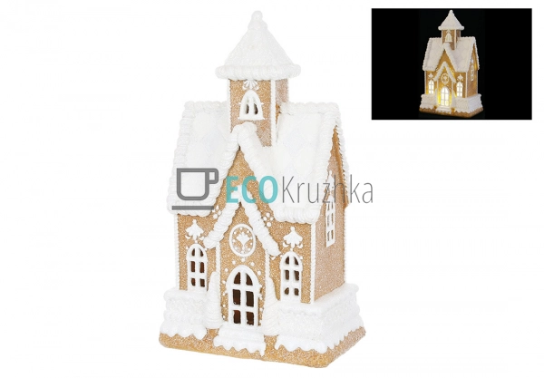 Декоративна фігура з LED підсвічуванням Пряничний будино ... Декоративна фігура з LED підсвічуванням Пряничний будино ...