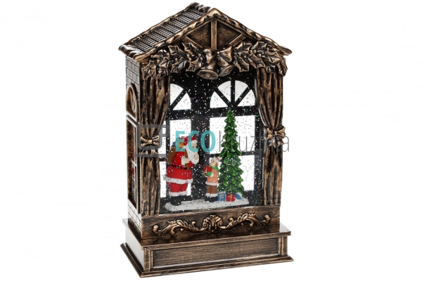 Декоративний ліхтар «Санта прийшов» 25.5 см (919-007) Декоративний ліхтар «Санта прийшов» 25.5 см (919-007)