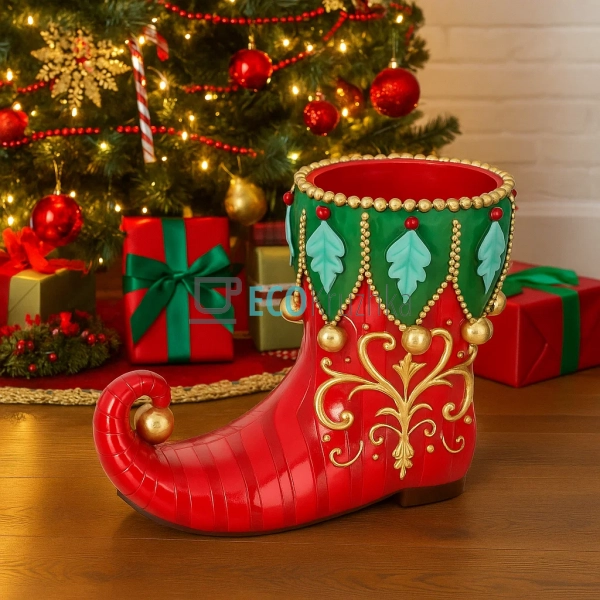 Декоративне кашпо Чобіток 55.3 см червоний (838-347) Декоративне кашпо Чобіток 55.3 см червоний (838-347)