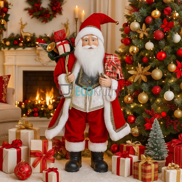 Новорічна фігура Санта 60 см червоний (845-209) Новорічна фігура Санта 60 см червоний (845-209)