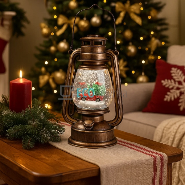 Декоративний LED‑ліхтар “Машина з ялинкою” 26 см (919-00 ... Декоративний LED‑ліхтар “Машина з ялинкою” 26 см (919-00 ...