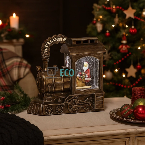 Новорічний LED‑декор „Паровоз Санти“ 24.5 см із глітером ... Новорічний LED‑декор „Паровоз Санти“ 24.5 см із глітером ...