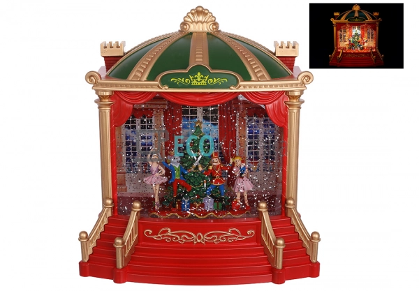 Новорічна водяна LED-фігура «Театр» з музикою Jingle Bel ... Новорічна водяна LED-фігура «Театр» з музикою Jingle Bel ...