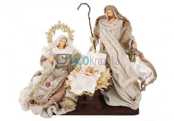 Різдвяний вертеп з 3 фігур на підставці 36 х 18 х 28 см  ...