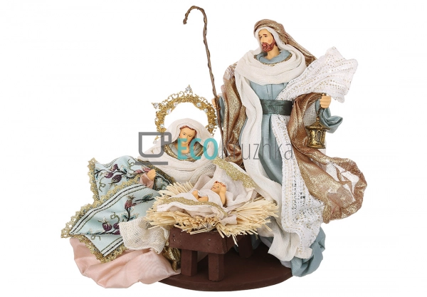 Різдвяний вертеп з 3 фігур на підставці 29 х 20 х 28 см  ...