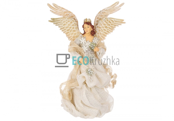 Декоративна фігура Різдвяний янгол 23 х 14 х 33 см (428- ...