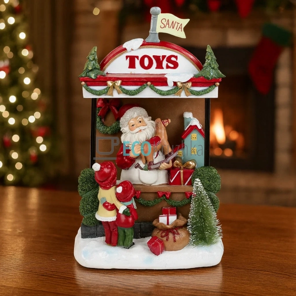 Новорічна фігура Санта Клаус у магазині іграшок LED 33 с ... Новорічна фігура Санта Клаус у магазині іграшок LED 33 с ...