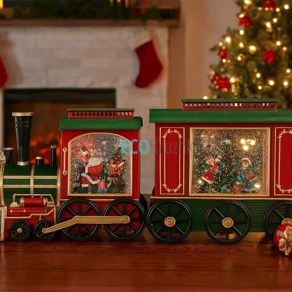 Водяний Різдвяний поїзд з LED та музикою Jingle Bells 48 ... Водяний Різдвяний поїзд з LED та музикою Jingle Bells 48 ...