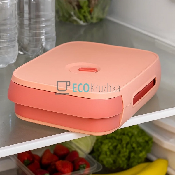 Органайзер для зберігання яєць на 15 шт Рожевий (R30901) Органайзер для зберігання яєць на 15 шт Рожевий (R30901)