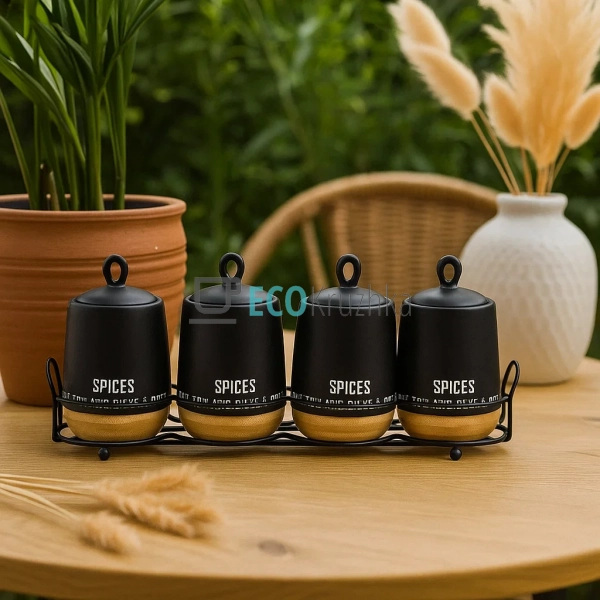 Набір 200 мл для спецій 5-ти предмений "Eco style" Maest ... Набір 200 мл для спецій 5-ти предмений "Eco style" Maest ...