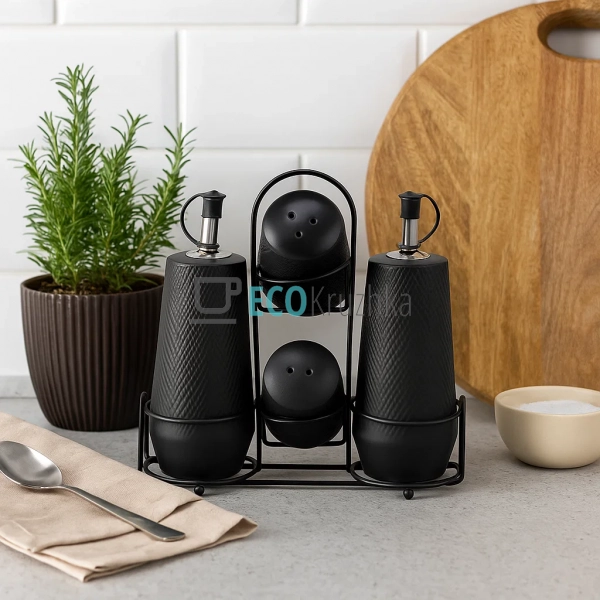 Набір для спецій 5-ти предмений "Black" Maestro MR-20001 ... Набір для спецій 5-ти предмений "Black" Maestro MR-20001 ...