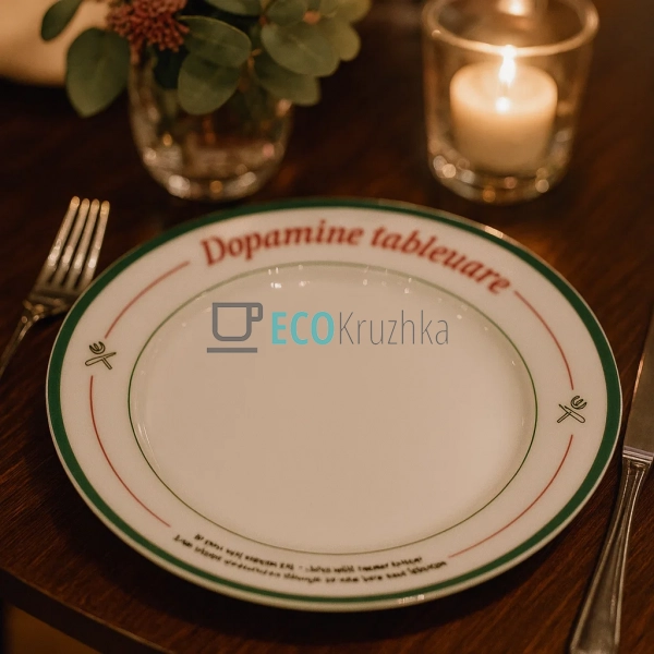 Обідня порцелянова тарілка Dopamine 23 см (7777-1) Обідня порцелянова тарілка Dopamine 23 см (7777-1)