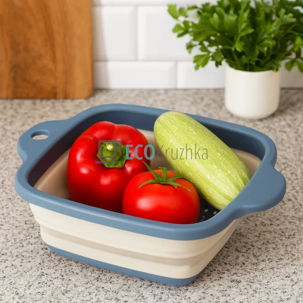 Друшлаг складний 21.8 х 17.8 х 3.8 см Maesrto MR-1189 Друшлаг складний 21.8 х 17.8 х 3.8 см Maesrto MR-1189