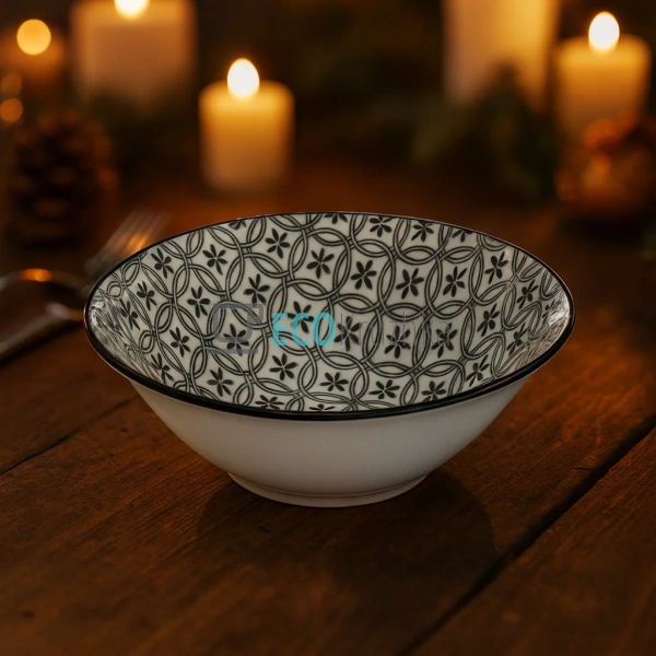 Тарілка супова керамічна Вуаль 17.5 см EK CLW-11