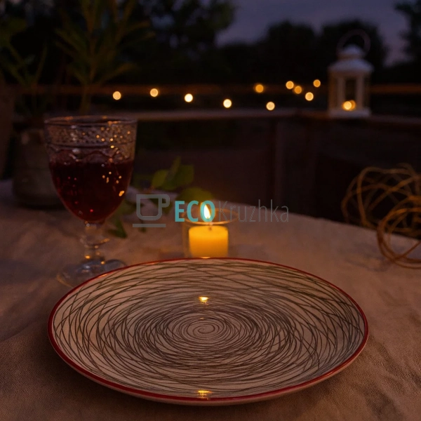 Тарілка керамічна Франческа 20 см EK СLW-14