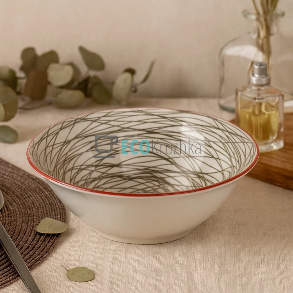 Тарілка супова керамічна Франческа 17.5 см EK СLW-14