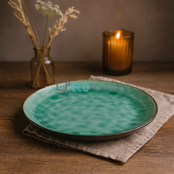 Тарілка 21 см Зелена лагуна JM1004