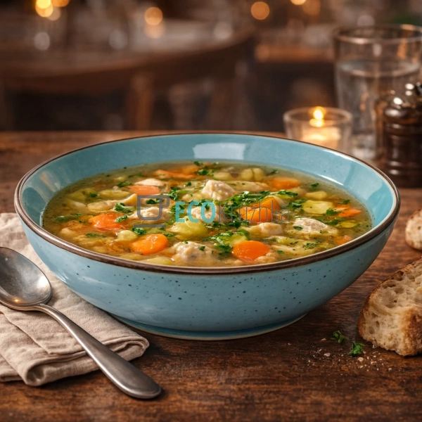 Тарілка супова Ardesto Bagheria, 20 см, Misty blue, кера ...