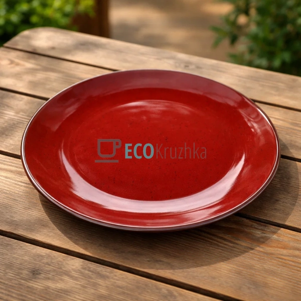 Тарілка обідня Ardesto Bagheria, 26 см, Sangria, керамік ...