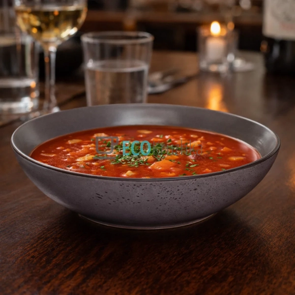 Тарілка супова Ardesto Lucca, 20 см, Grey brown, керамік ...