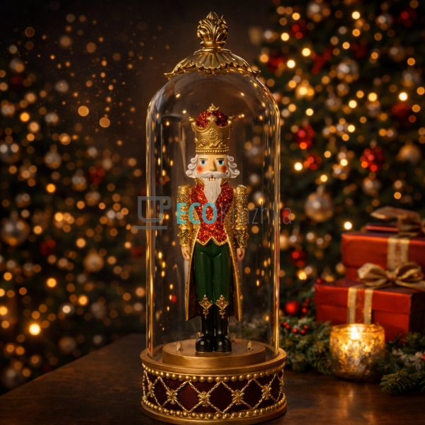 Новорічний Лускунчик у скляному ковпаку LED 33.5 см (837 ...