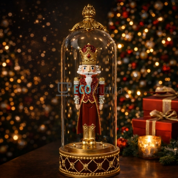 Новорічний Лускунчик у скляному ковпаку LED 33.5 см (837 ...