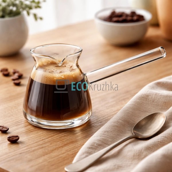 Турка Ardesto Black Mars, 0.35 л, боросилікатне скло (AR ...