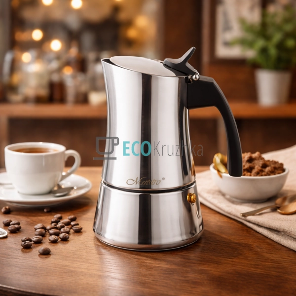 Гейзерна кавоварка 6 чашки 300 мл Maestro MR-1668-6