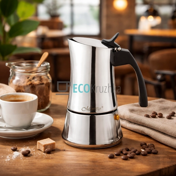 Гейзерна кавоварка 6 чашки 300 мл Maestro MR-1668-6