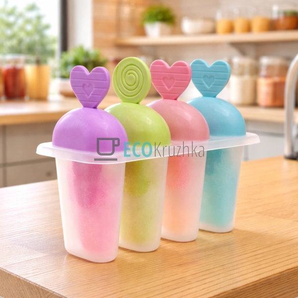 Форма 12см для морозива набір 4 шт Різнобарвні C39815