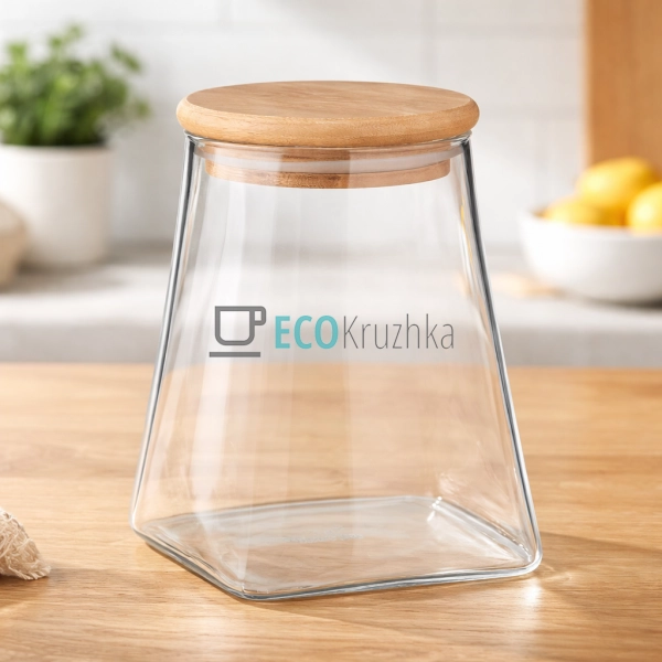 Банка для зберігання Ardesto Fresh, конус, 740 мл, скло, ...