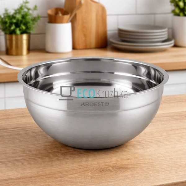 Миска Ardesto Gemini 24 см, нержавіюча сталь (AR1624SS)