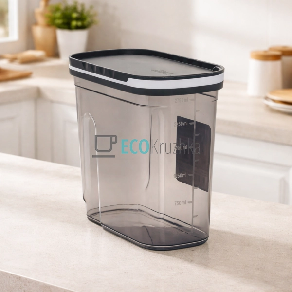 Ємність для сипких Poli Слайдер герметична 3 л FOLY LIFE ...