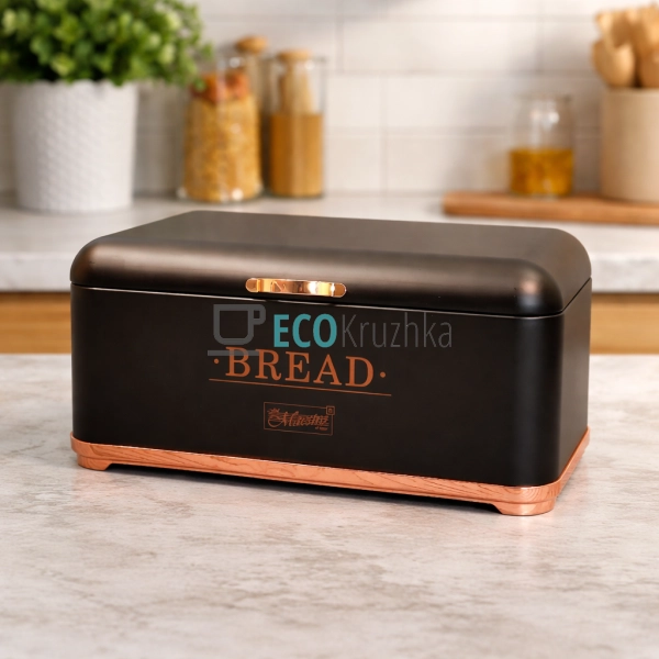 Хлібниця Bread Maestro (345х250х165) Чорна MR-1677-CU-BL