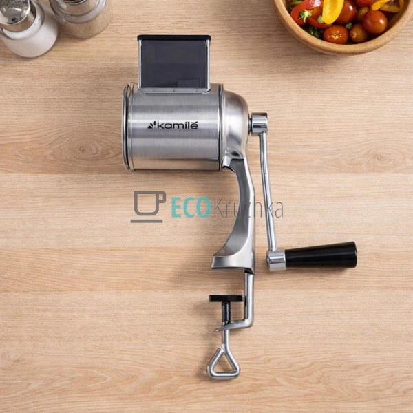 Механічна тертка з нержавіючої сталі 4 в 1 KM-6512