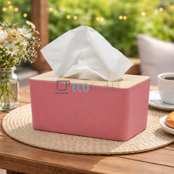 Серветниця пластмасова на стіл прямокутна з кришкою, з Д ...