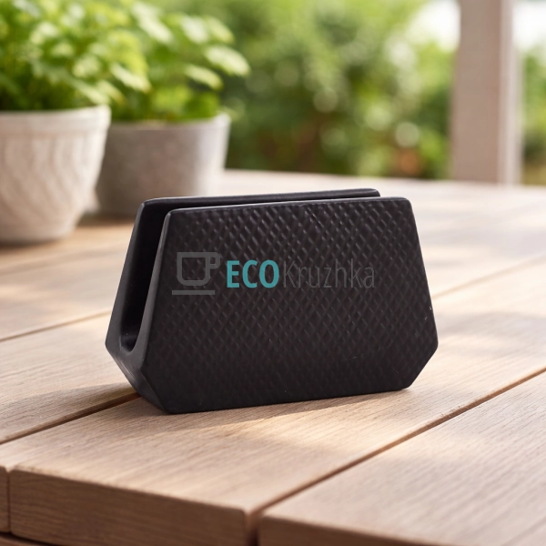 Серветниця 12 х 9 х 4.5 см "Black" Maestro MR-20001-44