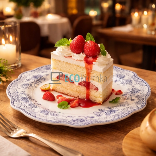 Порцелянова десертна тарілка 19 см Англійська троянда (K ...