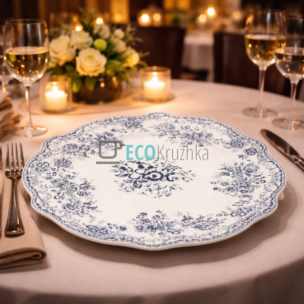 Порцелянова обідня тарілка Англійська троянда 27.6 см (K ...