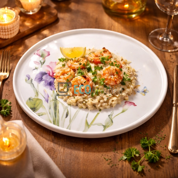 Порцелянова обідня тарілка 25.5 см Iris (K249)