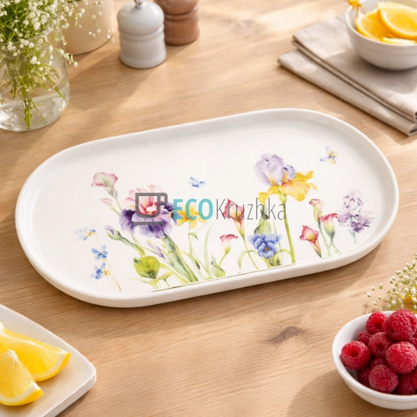 Порцелянове овальне блюдо дл ...