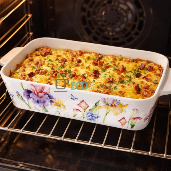 Порцелянова форма для запікання в духовці 34 х 21 см Iri ...