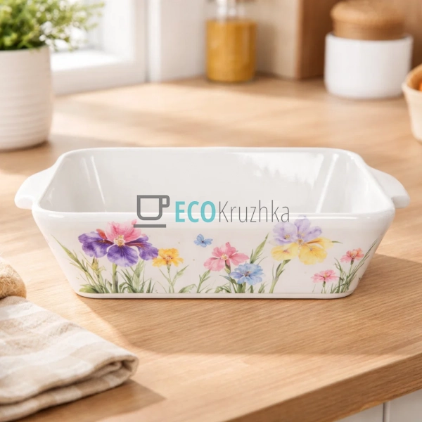 Порцелянова форма для запікання в духовці 23 х 15 см Iri ...