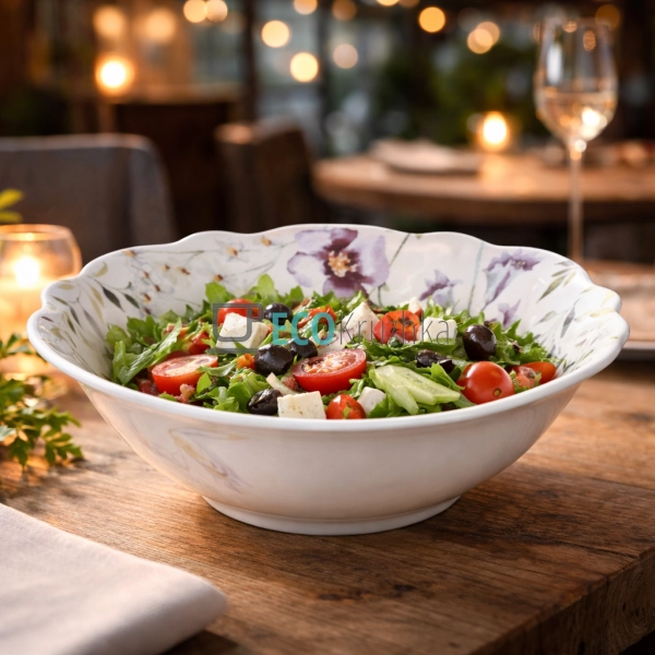 Порцеляновий салатник для сервірування 400 мл "Весняна і ...